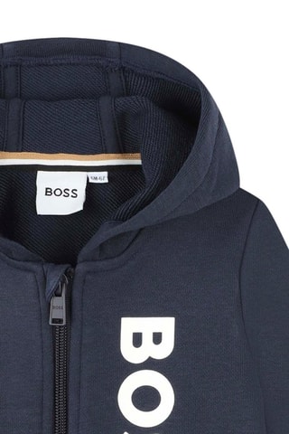 Sweat à capuche - Bleu marine - Boss