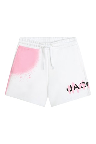 Short en coton biologique - Blanc et rose - Marc Jacobs