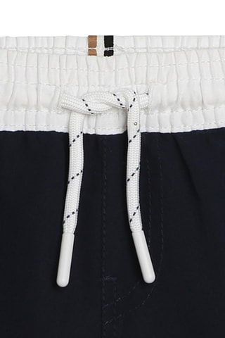 Short de bain - Bleu nuit et vert - Boss