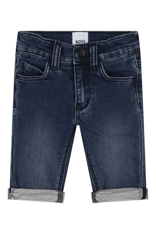 Bermuda en jean - Bleu marine - Boss