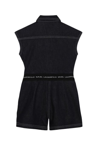 Combishort en jean - Bleu marine - Karl Lagerfeld