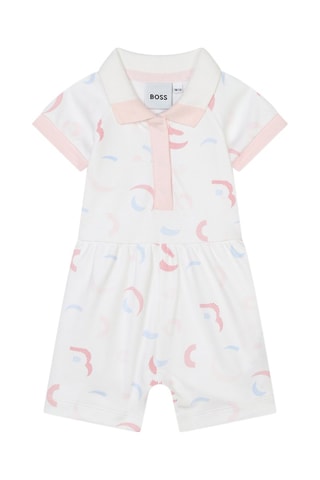 Combishort - Blanc et rose - Boss