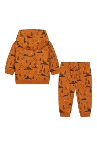 Sweat à capuche et jogging en coton biologique - Orange - Carrément Beau