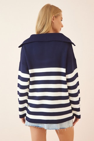 Maglia - Navy e bianco