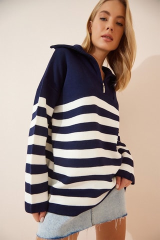 Maglia - Navy e bianco