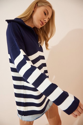 Maglia - Navy e bianco