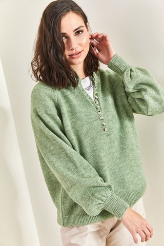 Maglia regular - Verde acqua