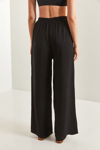 Pantaloni wide legs - Nero