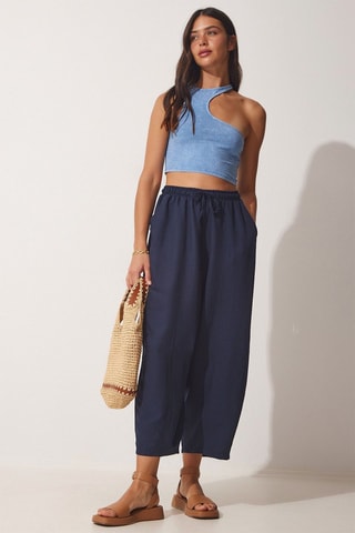 Pantaloni alla turca - Navy