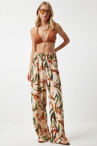 Pantaloni palazzo - Ecrù