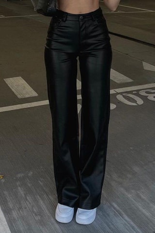 Jeans a vita alta - Nero