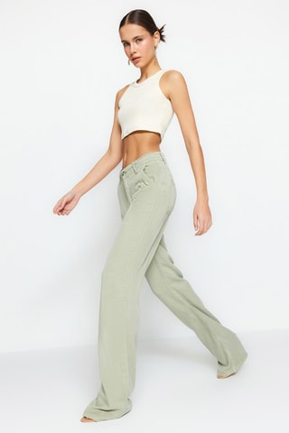 Jeans wide legs - Menta