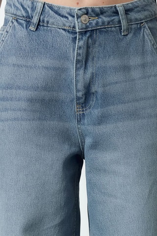 Jeans a vita alta - Azzurro