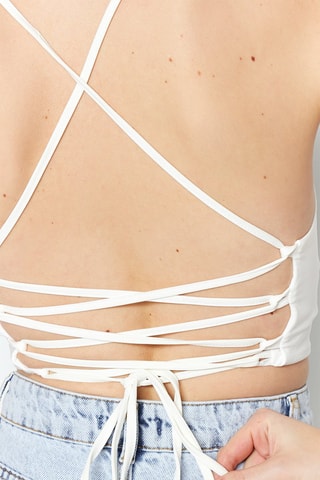 Crop top Blanc