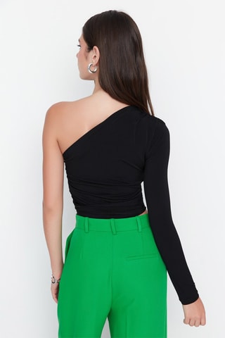 Top asymétrique - Noir