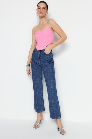 Crop top bustier Rose