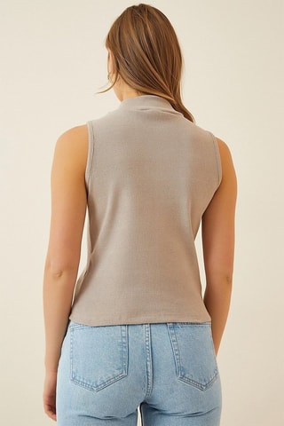 2 top - Beige e marrone