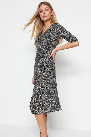 Vestido midi - Negro