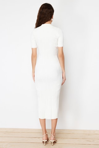Vestido jersey - Blanco