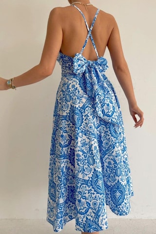 Abito a campana - Blu chiaro