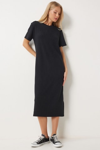 Vestido recto - Negro