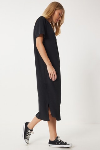 Vestido recto - Negro