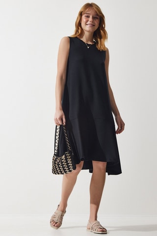 Vestido trapecio - Negro