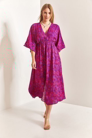 Vestido largo - Fucsia