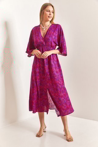 Vestido largo - Fucsia