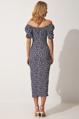 Vestido de tubo - 
Azul marino