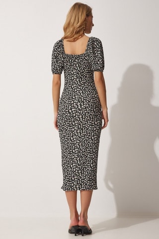 Vestido midi - Negro