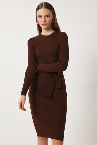 Abito maglia - Marrone