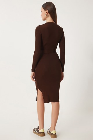 Abito maglia - Marrone