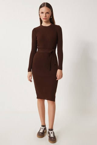 Abito maglia - Marrone