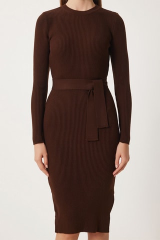 Abito maglia - Marrone