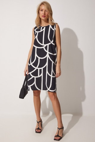 Abito taglio dritto - Nero 