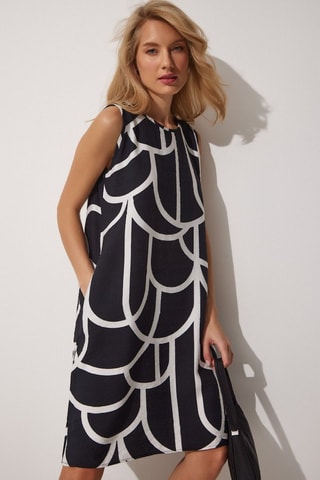 Abito taglio dritto - Nero 