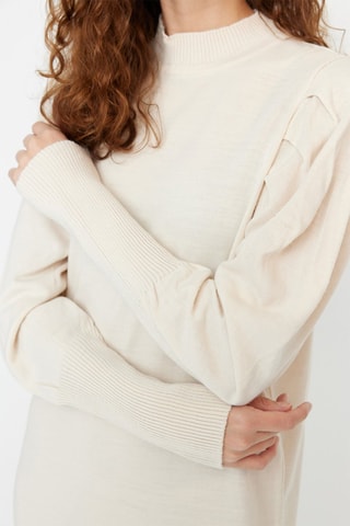 Vestido jersey - Beige