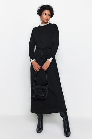 Vestido jersey - Negro