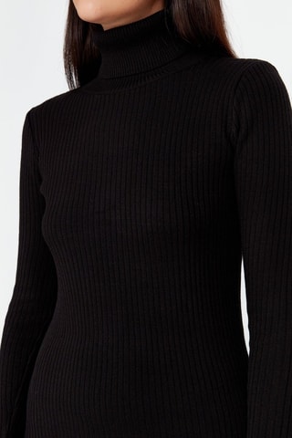 Vestido jersey - Negro