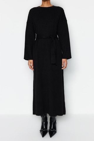 Vestido jersey - Negro