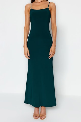 Vestido largo - Verde esmeralda