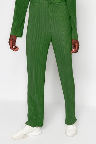 Camicia e pantaloni wide legs - Verde