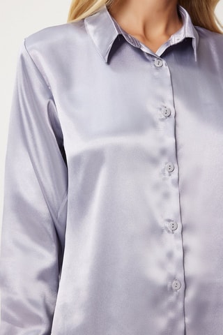Camicia regular - Grigio