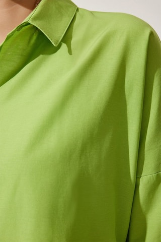 Camicia oversize - Verde chiaro