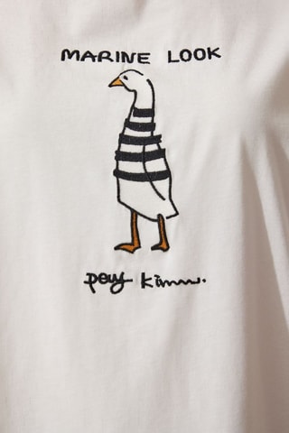 Camiseta oversize - Blanco