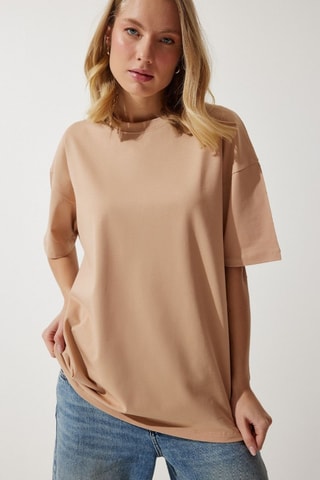 T-shirt oversize - Beige
