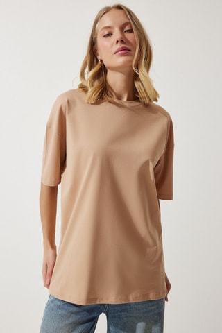 T-shirt oversize - Beige