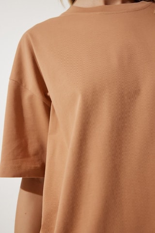 T-shirt oversize - Marron