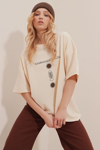 T-shirt - Beige